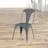 Chaise d'appoint en métal massif Ankush