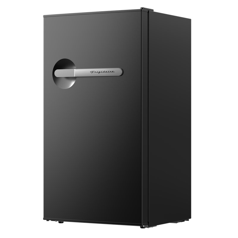 Frigidaire, 3.2 Cu. Ft. Retro Compact Refrigerator, Built-In Side Bottle Opener, Black