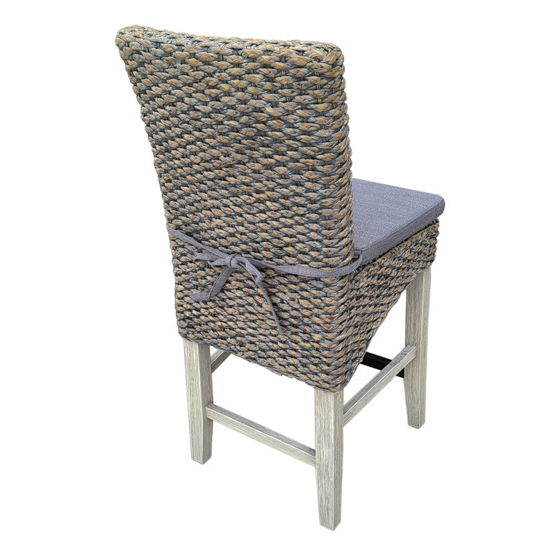 Pacific Storm Seagrass Counter Chair, Gray