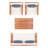 Mondovi Eucalyptus 4 - Person Patio Conversation Set with Cushions-552031108