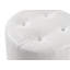 Tabouret de meuble-lavabo rond contemporain pivotant avec boutons blancs, 13,8 po de hauteur, 16,7 po de hauteur, tabouret en tissu pour chambre à coucher, X 16,7 po-884732892