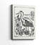 Oiseau de mer de style linogravure I - Cavas enveloppés de galerie-757340514