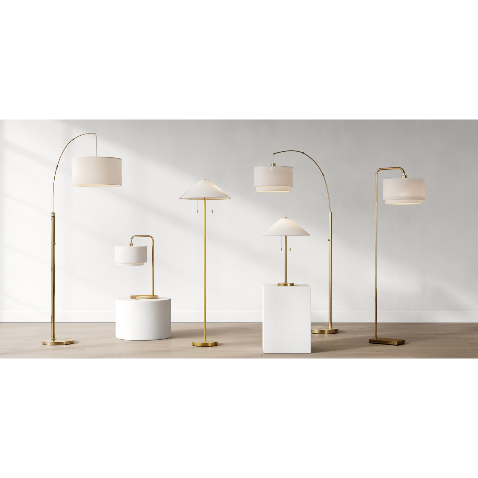 Finley 75.5'' Floor Lamp, Antique Brass