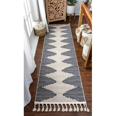 Loop-De-Loop Geometric Synthetic Area Rug