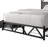 Full Metal Platform Bed With Storage In Natural Oak-396706182-396706181