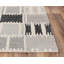 Tapis gris en laine touffeté géométrique fait main Dorion-129382109