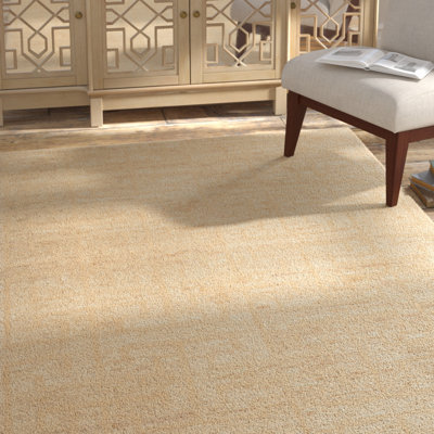 Tapis beige / ivoire en laine et chanvre Bruce