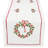 Country Wreath Embroidered Hemstitch Holiday Table Runner-10753125