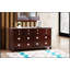 Commode cappuccino Summit G5950-D avec placages en bois véritable et tiroirs à queue d'aronde durables, parfaite pour les solutions de rangement élégantes