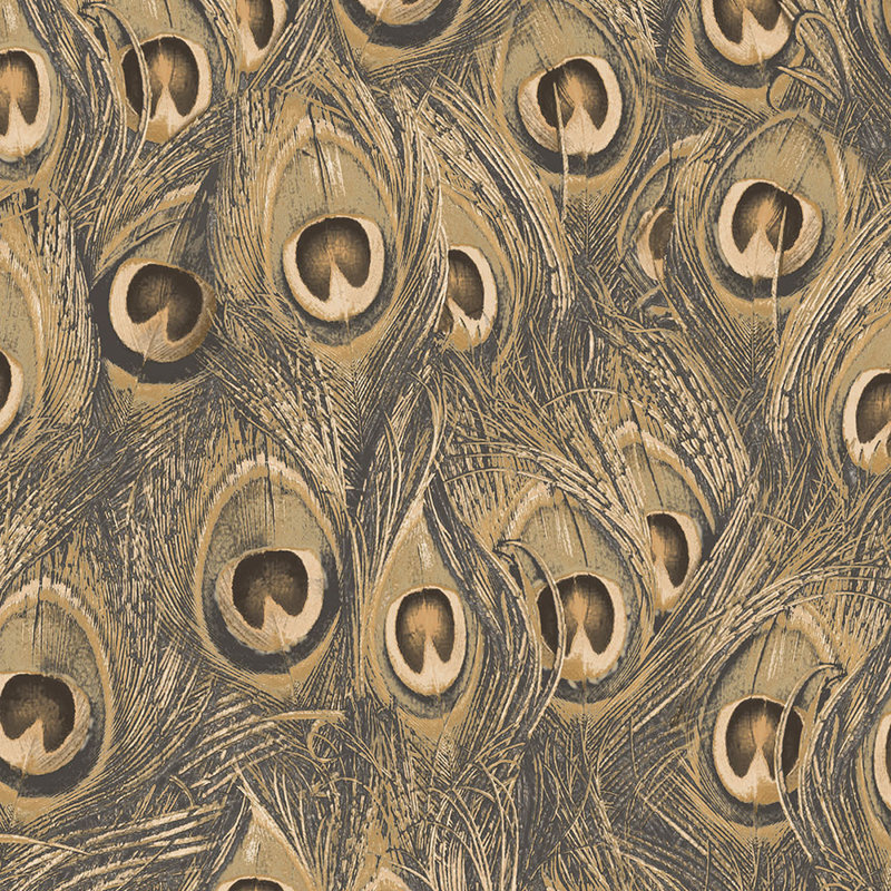 Rouleau de papier Elizabeth L 32,7 pi x l 2,25 pi Elizabeth, Or métallique / ocre