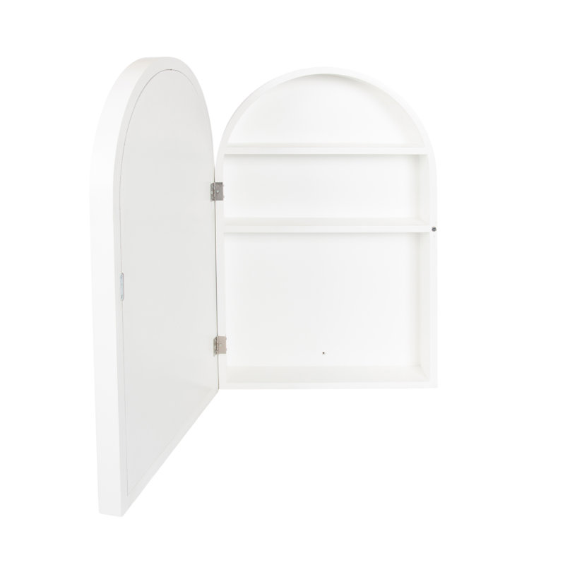 Herenshaw Wooden Arched Vanity Cabinet with Mirror