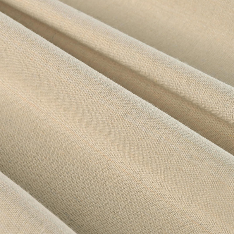 Rideaux 100% occultant à volants en coton recyclé, Linen, 52" W x 84" L
