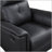 Luxury Black Leather Swivel Glider Recliner For Ultimate Comfort And Elegance In Modern Living Rooms-812547150