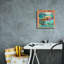 «Rainbow Trout» par Jim Baldwin, art mural sur toile, 12 po x 12 po
