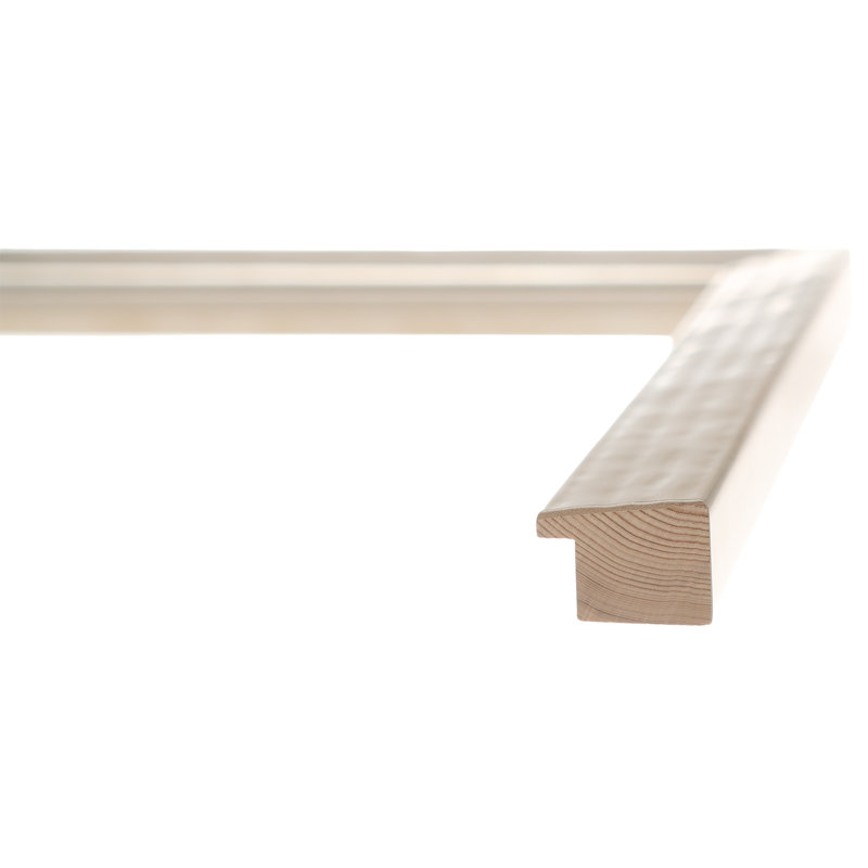 Cadre photo simple en bois, Argent, 5" x 7"