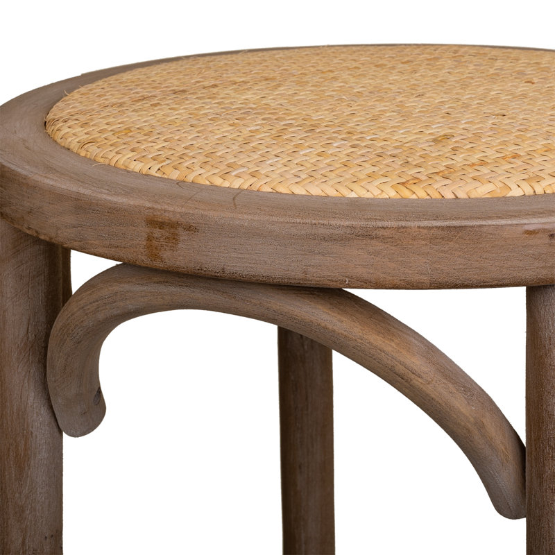 Solid + Manufactured Wood Accent Stool