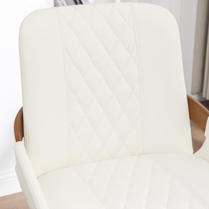 Tabourets de bar et de comptoir pivotants modernes rembourrés, Blanc, Tabouret de comptoir (siège d'une hauteur de 26,3
