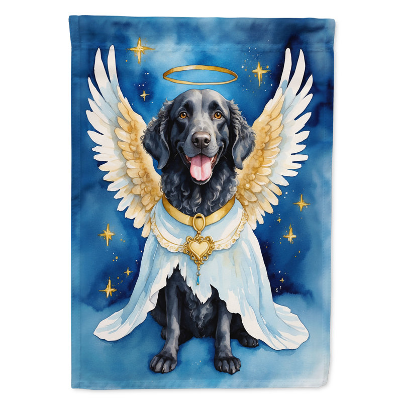 Drapeau de jardin mon ange Retriever bouclé