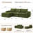 Boneless 106.7" Modular Sectional Sofa with Deep Seat, Upholstery L Shaped Cloud Couch for Living Room, 3-Seater Modern Boneless Sofa with Movable Ottomans, Removable Cover, No Assembly Required-1087487030