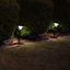 Ensemble de 2 lampes de jardin solaires bicolores faciles à installer