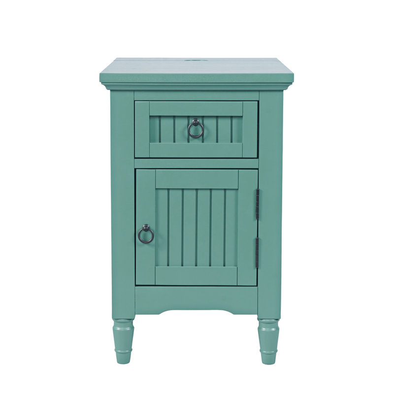 Table de bout Pearce Modern Farmhouse, Vert