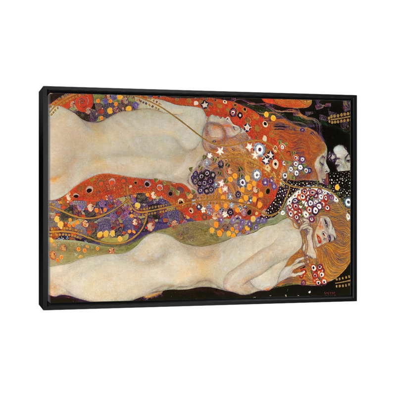 «Water Serpents II, 1904-1707» par Gustav Klimt, reproduction d'art sur toile, H 18 po x l 26 po x p 1,5 po