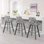 Tabouret de comptoir pivotant rembourré en lin de 30 po avec dossier haut (ensemble de 4)-423412559-423412593-423412558