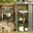 Lean-To Greenhouse, Portable Greenhouse With 3 Tier Shelves, 2 Roll-Up Zippered Doors, 56.3" X 18.1" X 59.4", Clear-124833671