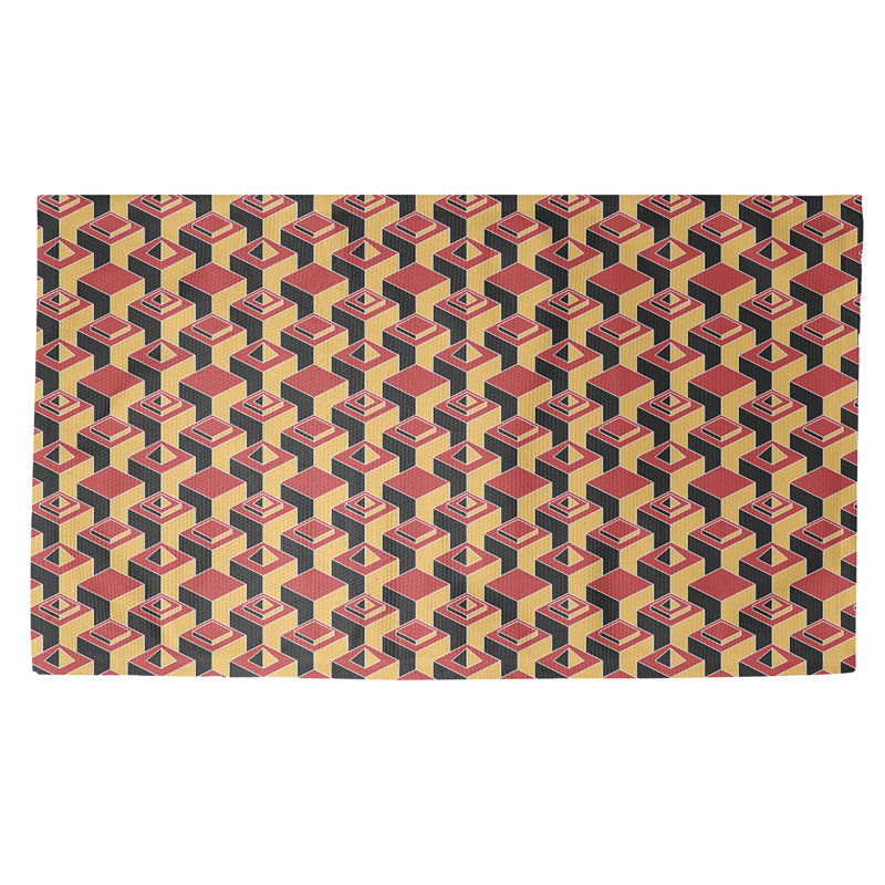 Jordao Geometric Indoor Rug, Rectangle 5' x 7'