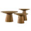 Console ronde, canapé de salon moderne avec base à piédestal-1212662175
