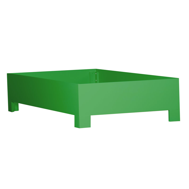 Lit standard Chippendale, Simple, Vert vif
