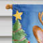 Drapeau de Noël maison de renne-112702253