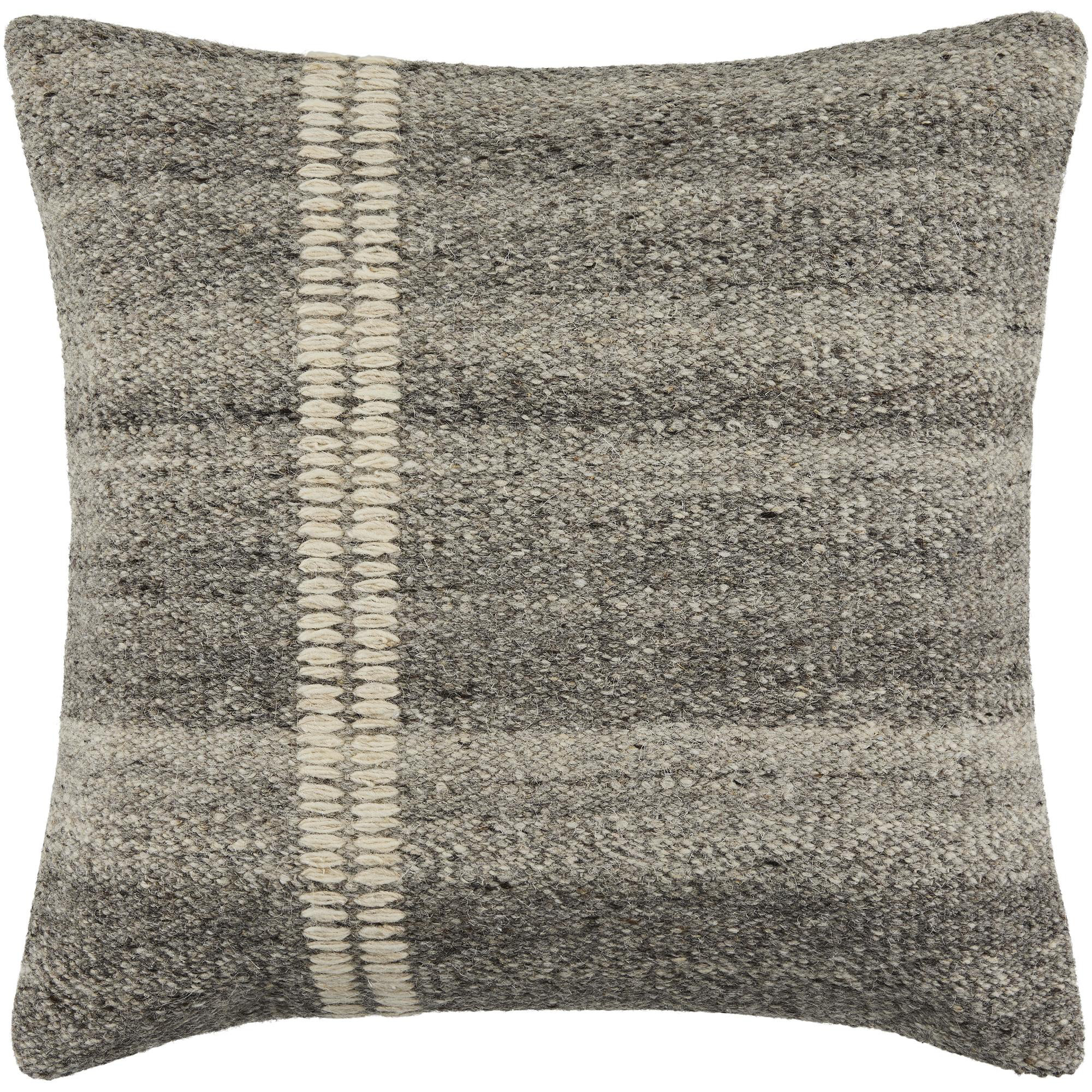 Jundah Accent Pillow, Gray, Pillow Cover Only - No Insert, Square 18"