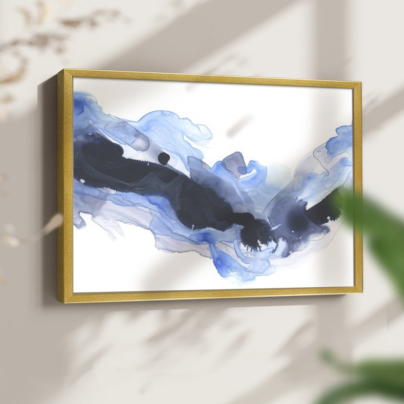 Azul Wave I -Framed Print - Restickable, 22'' H x 28'' W