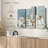 " White Spa Essentials " 3 Piece Art Print-98864616