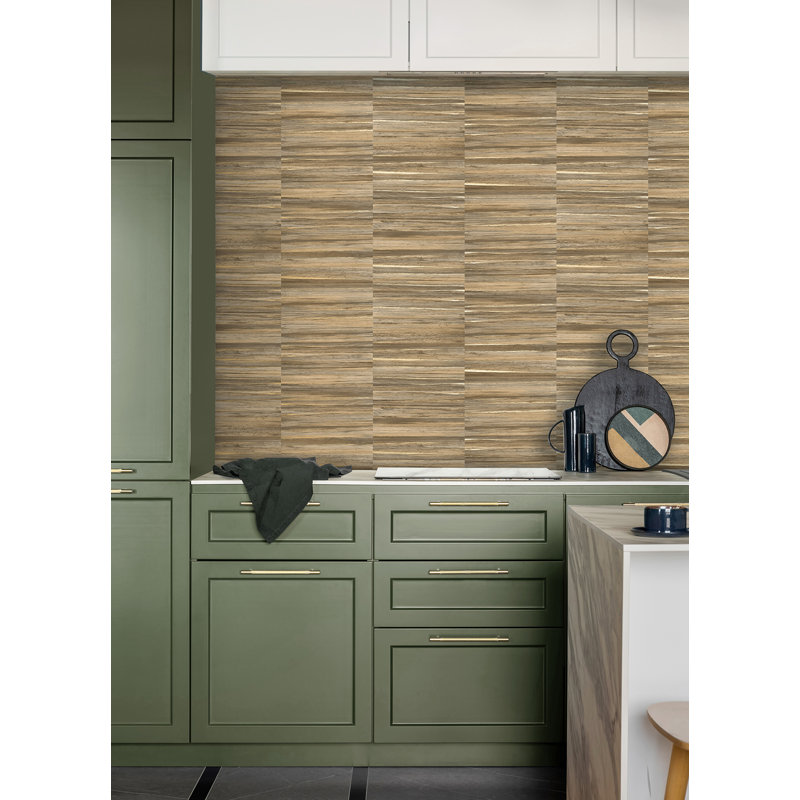 Rouleau de papier peint L 33 pi x l 20,5 po Puneeth, Brun