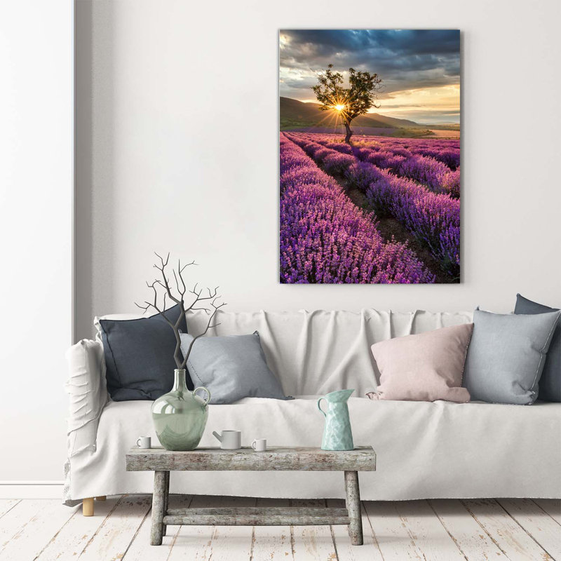 Lavender Field - Wrapped Canvas Print