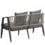 Sièges d'extérieur en fer - 4 personnes, patios, jardins, pelouses, coussins confortables et table assortie polyvalente en 4 pour les chaises rembourrées de patio, de pelouse et de piscine-979210558