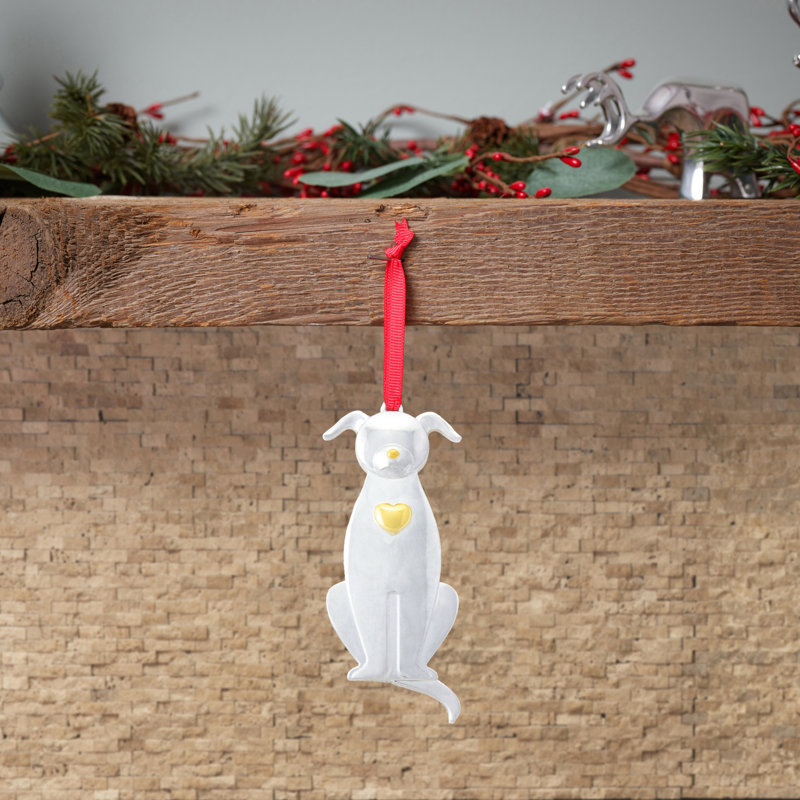 Holiday 4'' Metal Animals Hanging Figurine Ornament