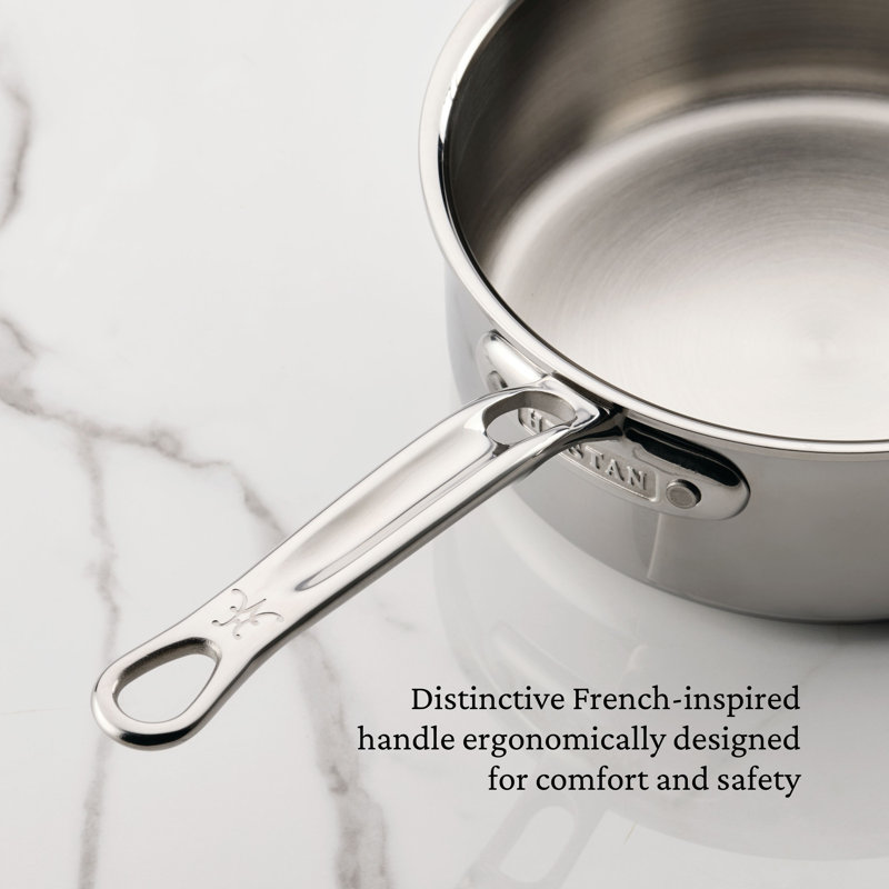 Probond® Luxe 2-quart Professional Clad Stainless Steel Saucepan With Lid, 3 quarts