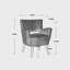 Fauteuil Sonette de 25,2 po de largeur-1815062040