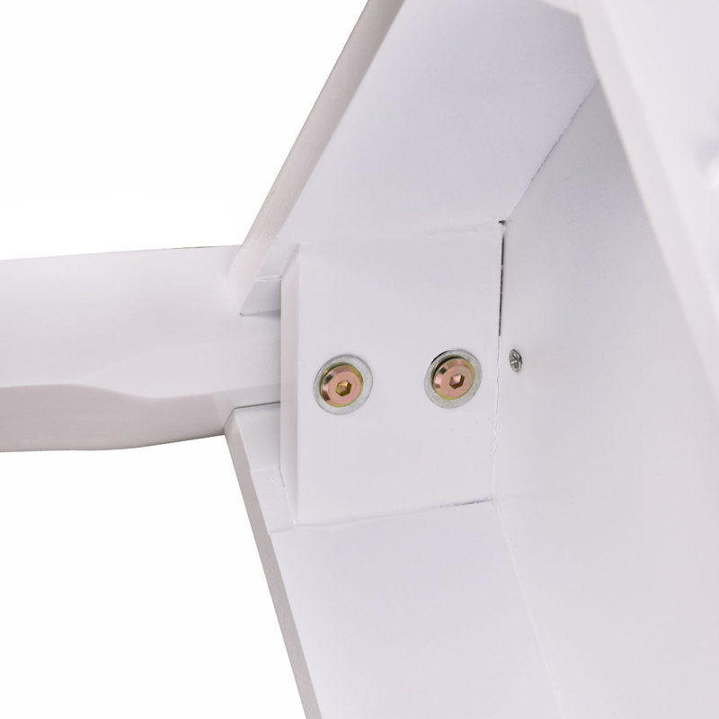 Solid + Manufactured Wood Accent Stool, White