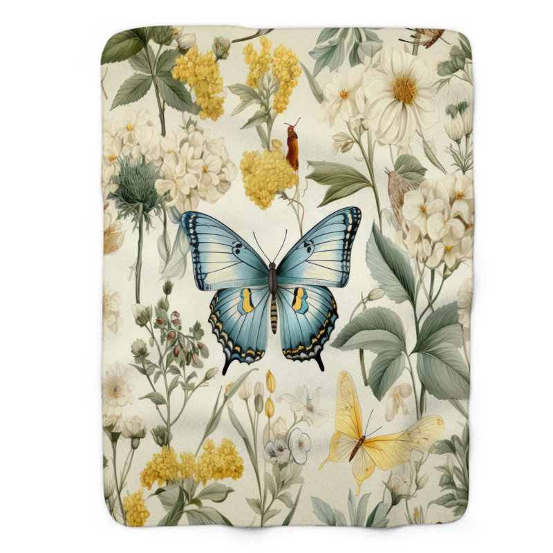Botanical Wings - 1 Piece Blanket, Twin