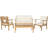 Cogburn 4 - Person Patio Conversation Set with Cushions-1694594163