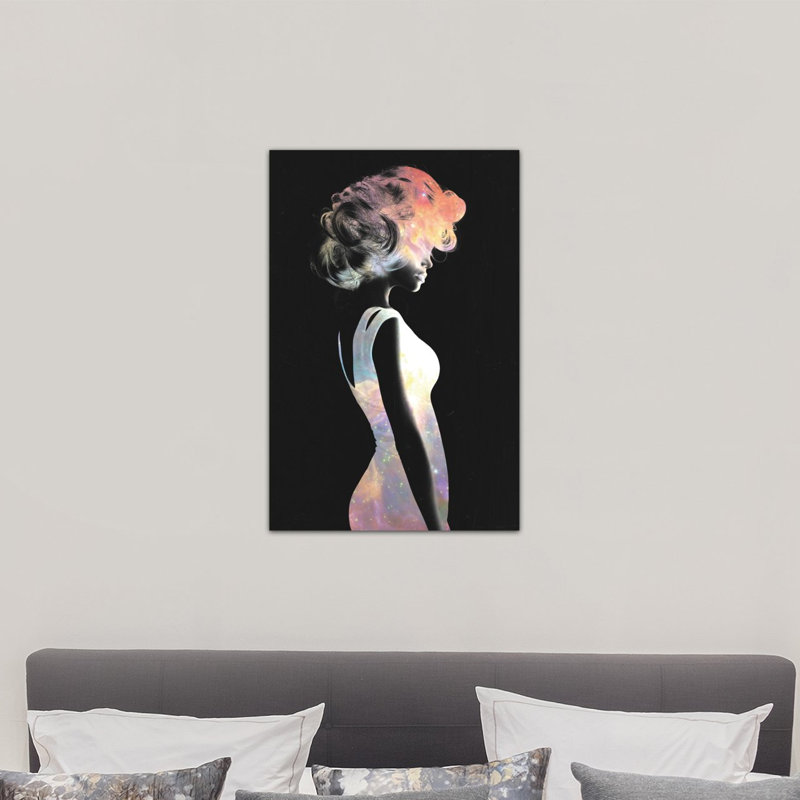 « from above », impression sur toile tendue, H 12 po x l 8 po x P 0,75 po