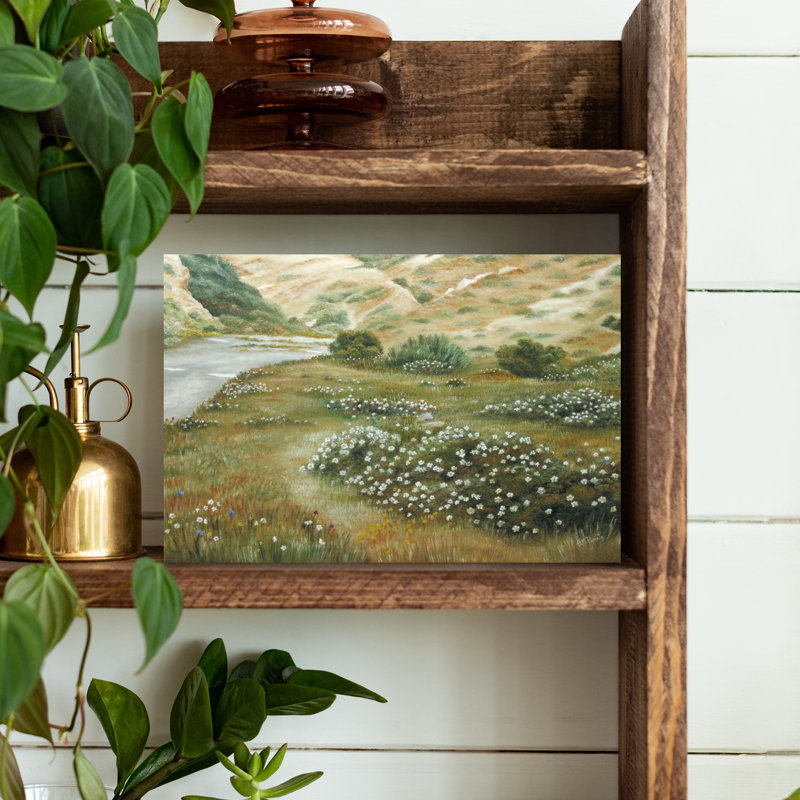 River Bend Wildflowers by Angeles M. Pomata - Wrapped Canvas Print, 30.48 cm H x 45.72 cm W