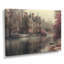 Mauve, beige, hiver, château romantique en Europe - châteaux, impression d'art mural-1391956723-1554411124