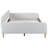 Upholstered Daybed With 4 Wood Legs-1978248602