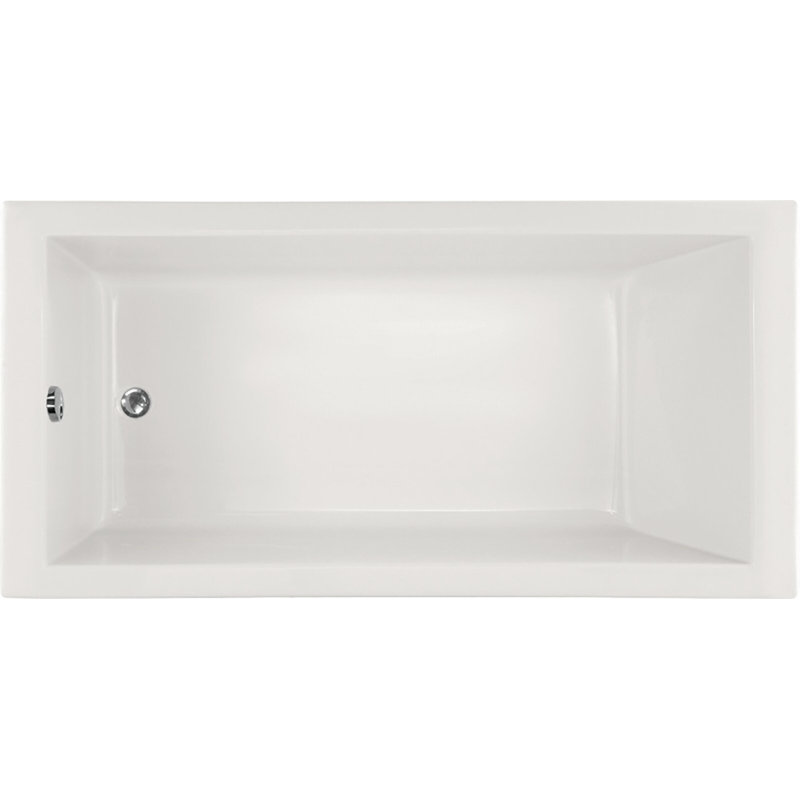 Lucy 72'' L Soaking Bathtub, Matte Black