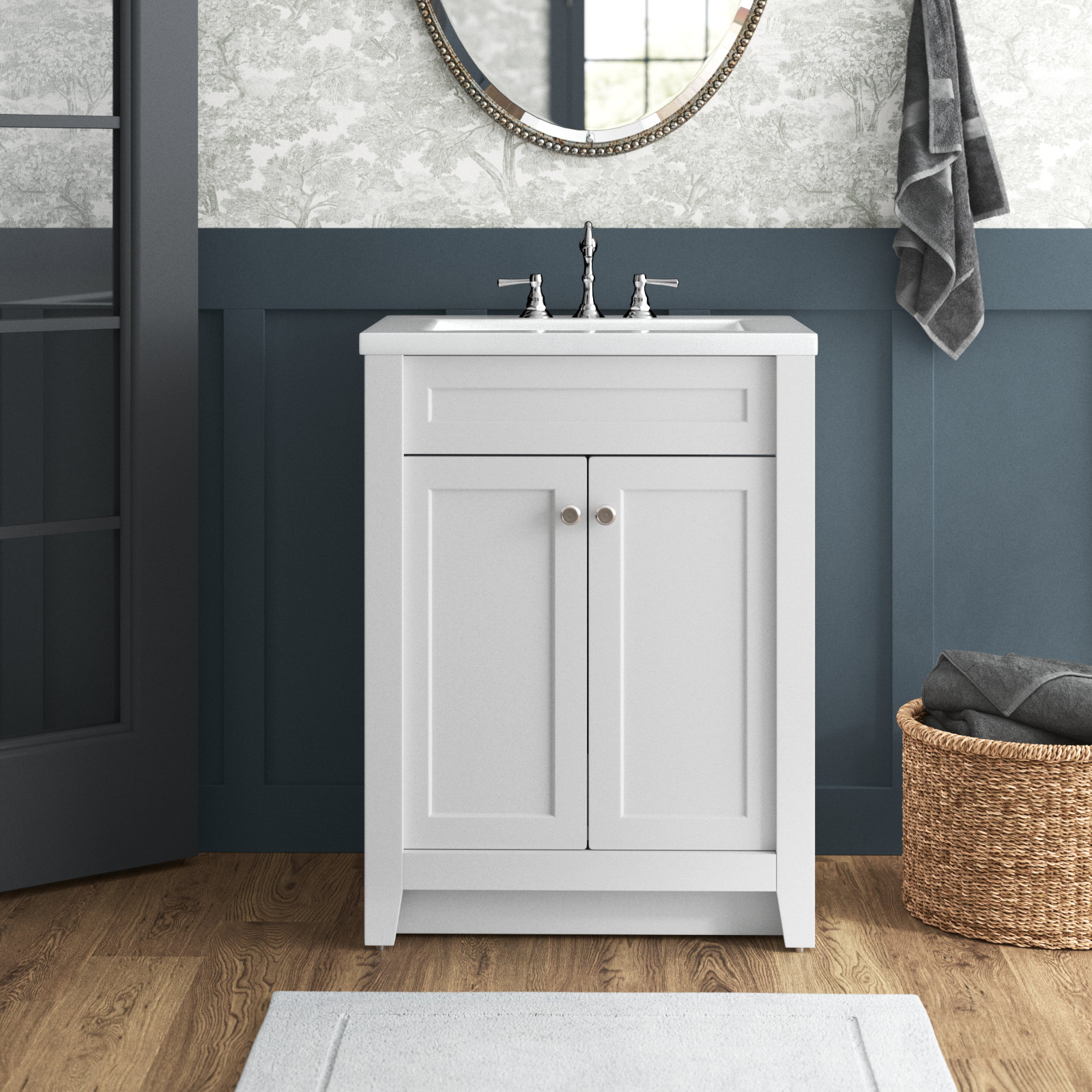 Lark Manor 24 W x 41 H x 12 D Free-standing Bathroom Storage